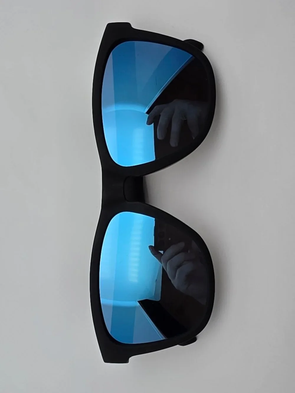 Goodr Mick and Keith’s Midnight Ramble Black Polarized Blue Mirror Sunglasses